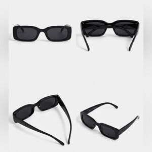 Classic Black Rectangular Sunglasses